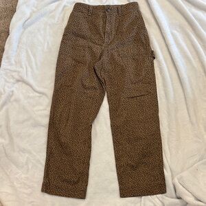 GAP Women's Brown Patterned Cargo Jeans